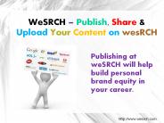 Publish your documents, articles on wesrch