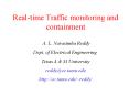 Real-time Traffic monitoring and containment PowerPoint PPT Presentation