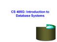 CS 405G: Introduction to Database Systems PowerPoint PPT Presentation