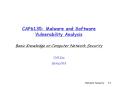 CAP6135: Malware and Software Vulnerability Analysis  Basic Knowledge on Computer Network Security Cliff Zou Spring 2013 PowerPoint PPT Presentation