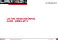 Les faits marquants Groupe Juillet - octobre 2010 PowerPoint PPT Presentation