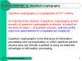 CHAPTER 13: Quantum cryptography PowerPoint PPT Presentation