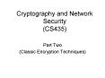 Cryptography and Network Security (CS435) PowerPoint PPT Presentation