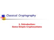 Classical Cryptography