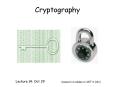 Cryptography PowerPoint PPT Presentation