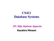 CS411 Database Systems