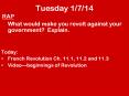 Tuesday 1/7/14 PowerPoint PPT Presentation