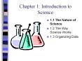 Chapter 1: Introduction to Science PowerPoint PPT Presentation