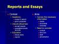 Reports and Essays PowerPoint PPT Presentation