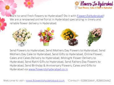 Send Birthday Flowers to Hyderbad