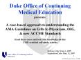 Duke Office of Continuing Medical Education presents: A case-based approach to understanding the AMA Guidelines on Gifts to Physicians, OIG, PowerPoint PPT Presentation
