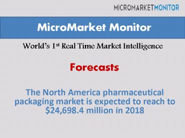 North America pharmaceutical packaging market