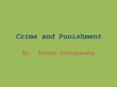 Crime and Punishment PowerPoint PPT Presentation