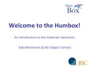 Welcome to the Humbox!