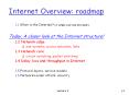 Internet Overview: roadmap PowerPoint PPT Presentation
