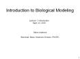 Introduction%20to%20Biological%20Modeling PowerPoint PPT Presentation