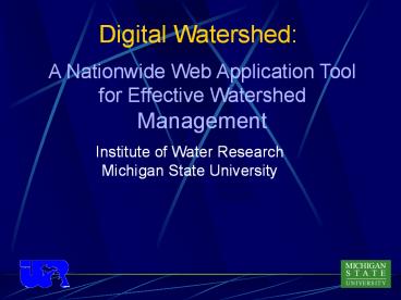 Natural Resources Information and Decision Support System