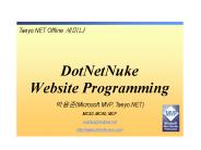 DotNetNuke Website Programming