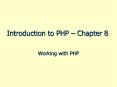 Introduction to PHP  PowerPoint PPT Presentation