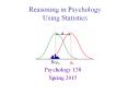 Reasoning in Psychology Using Statistics PowerPoint PPT Presentation