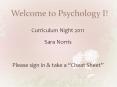 Welcome to Psychology I! PowerPoint PPT Presentation