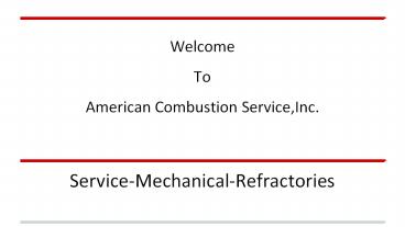 Industrial & Commercial Boiler Service