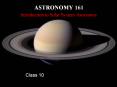 ASTRONOMY 161 Introduction to Solar System Astronomy PowerPoint PPT Presentation
