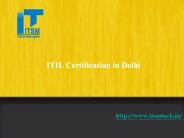 ITIL certification in Delhi
