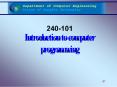 240-101 Introduction to computer programming PowerPoint PPT Presentation