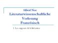 Alfred Noe Literaturwissenschaftliche Vorlesung Franz PowerPoint PPT Presentation