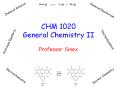 CHM 1020 General Chemistry II PowerPoint PPT Presentation