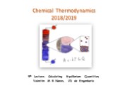 Chemical Thermodynamics 2018/2019