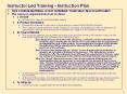 Instructor Led Training - Instruction Plan PowerPoint PPT Presentation