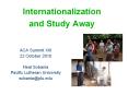 Internationalization and Study Away PowerPoint PPT Presentation