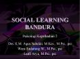 SOCIAL LEARNING BANDURA PowerPoint PPT Presentation
