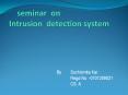 seminar on                              Intrusion detection system PowerPoint PPT Presentation