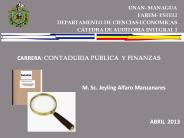 El informe de auditoria
