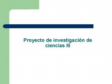 Proyecto de investigaci