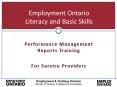 Employment Ontario Literacy and Basic Skills PowerPoint PPT Presentation