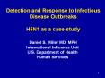 Detection and Response to Infectious Disease Outbreaks H5N1 as a case-study PowerPoint PPT Presentation