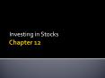 Investing in Stocks PowerPoint PPT Presentation