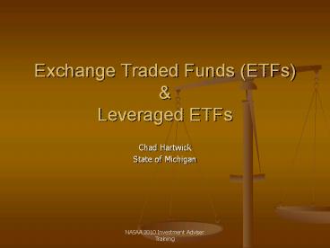 Exchange Traded Funds (ETFs)