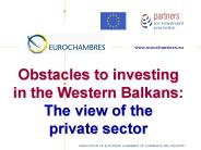 Obstacles to investing in the Western Balkans: