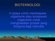 BIOTEKNOLOGI