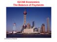 IGCSE Economics The Balance of Payments PowerPoint PPT Presentation
