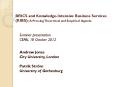 BRICS and Knowledge-Intensive Business Services (KIBS): A Pressing Theoretical and Empirical Agenda PowerPoint PPT Presentation