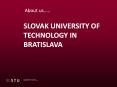 SLOVAK UNIVERSITY OF TECHNOLOGY IN BRATISLAVA PowerPoint PPT Presentation