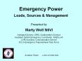 Emergency Power PowerPoint PPT Presentation