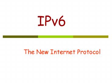 IPv6