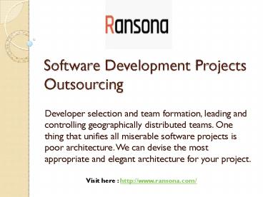 #Development outsourcing company in USA